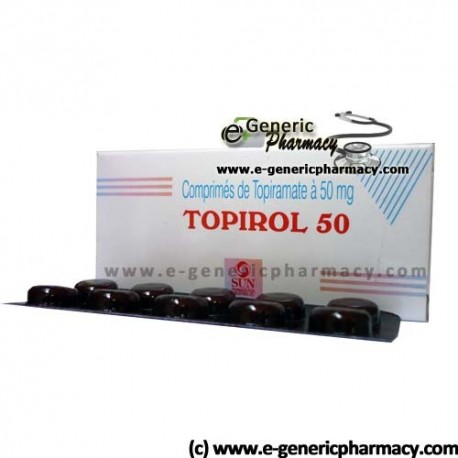 TOPIROL (Topiramate) 50mg Tablets 100ct