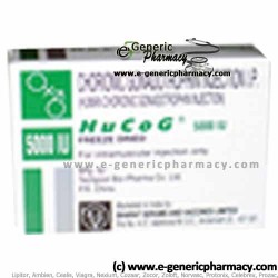 HCG Injection HUCOG Pack of 5 Vials