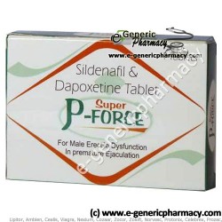 Dapoxetine-Sildenafil SUPER P FORCE (Priligy) US$ 2.50 ea