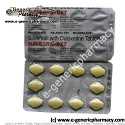 Dapoxetine-Sildenafil MALEGRA DXT (Priligy) US$ 1.60 ea
